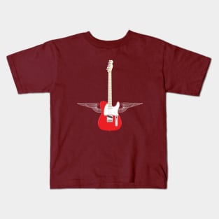 Red Flying Tele Kids T-Shirt